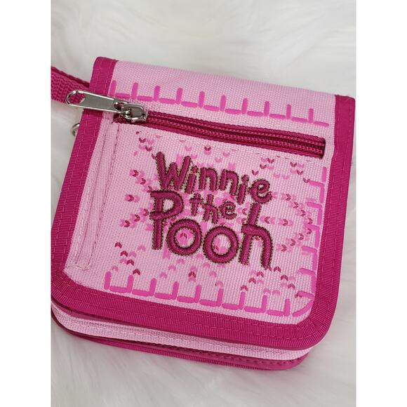 NEW VINTAGE WINNIE THE POOH Wallet Coin Purse Embroidered 90s y2k - Picture 4 of 6
